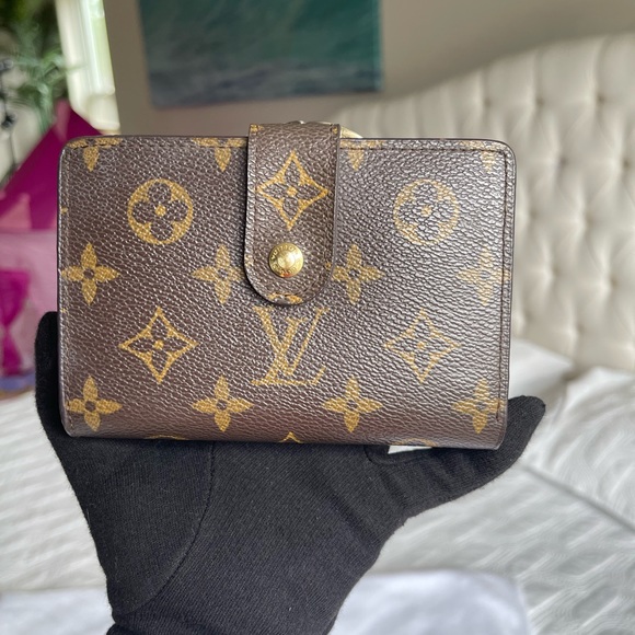 Authentic Louis Vuitton Brown Agenda Pm Monogram Lv Vintage Wallet - Picture 1 of 17